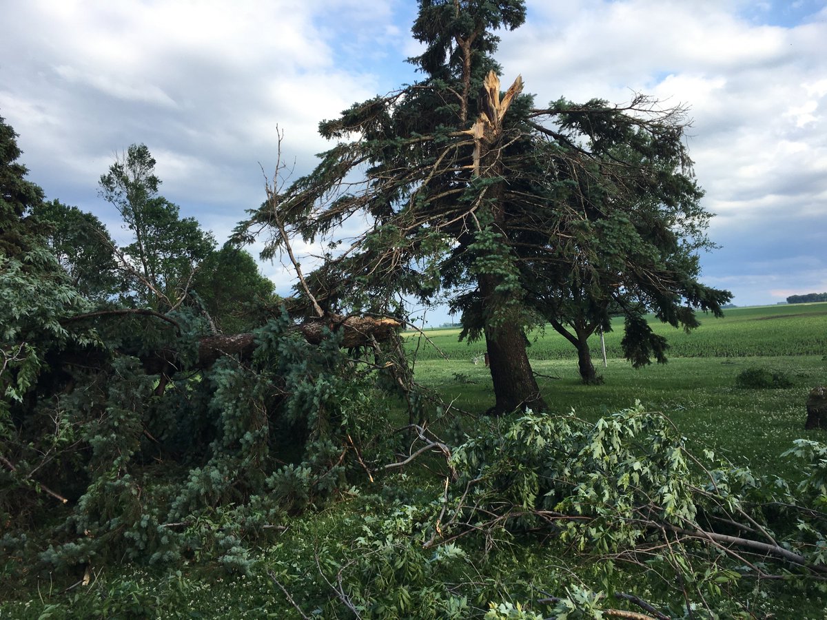 In Redwood Falls, where residents are cleaning up after flooding, wind and possibly tornado damage