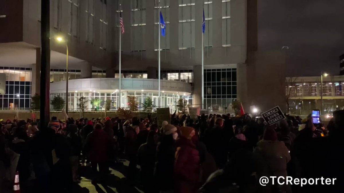 The group is now at S. 4th Ave. & S. 5th St., outside of city hall &amp; the jail