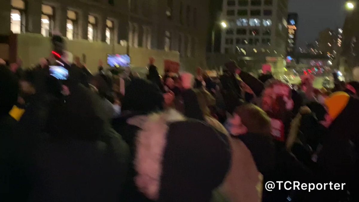 Tonight's JusticeForAmirLocke protest in DT Mpls. has ended & participants have dispersed