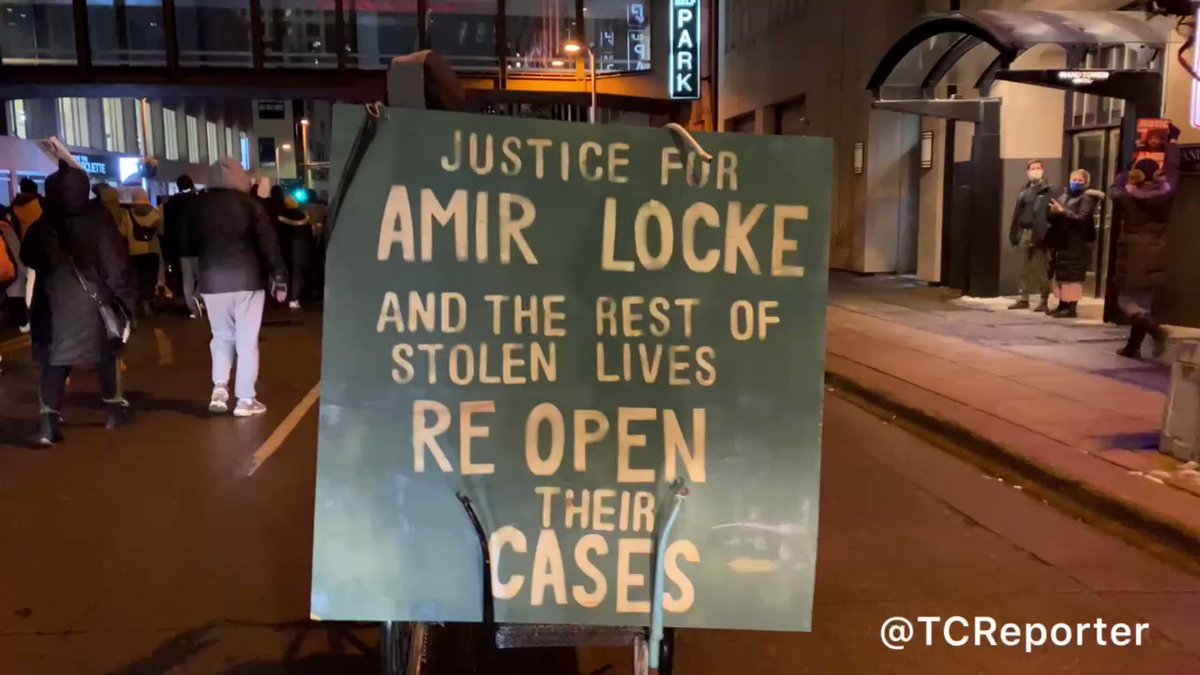 JusticeForAmirLocke and the rest of stolen lives. Reopen the cases. Filmed about 90 minutes ago in DT Minneapolis