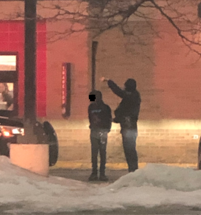 A follower tells us there is/was police activity at a fast food place in Brooklyn Center. Police were surrounding a BMW in the drive-thru and appear to have a person detained in these pics.  