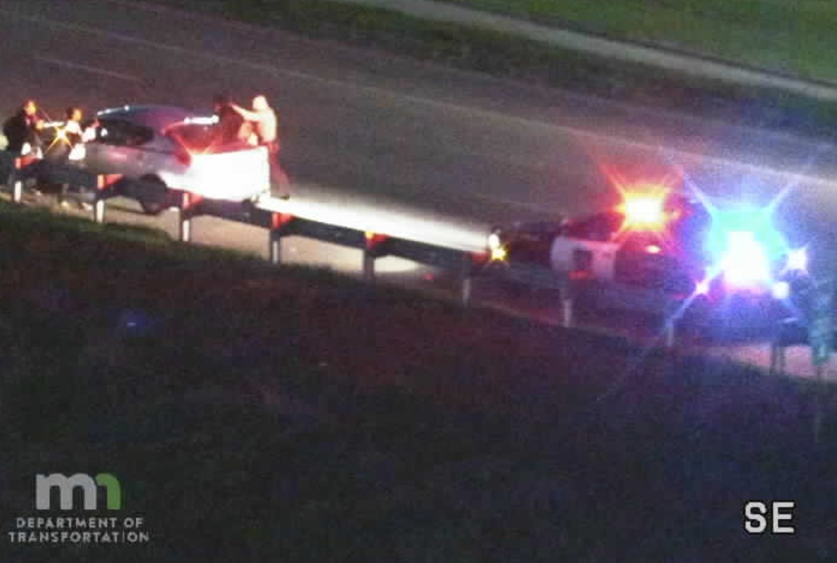 MINNEAPOLIS: Report of tow truck driver assaulted with a hammer on I-35W near Johnson St. NE. - The suspect reportedly chased the truck driver while armed with a hammer. The truck eventually drove off. - Troopers now have the suspect in custody