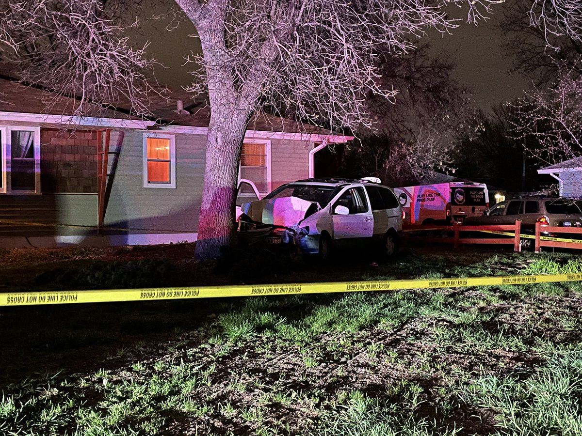 @BPPD investigating a crash near 73rd & Bottineau that sent two people two the hospital. It appears the vehicle crossed through several yards, taking out a fence and ultimately striking a tree. 