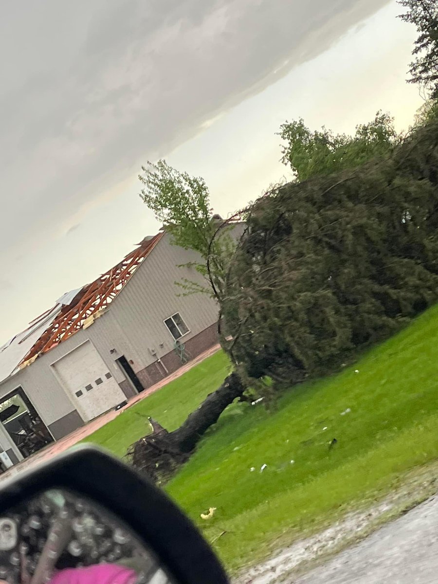 People in Forada near Alexandria have shared these pics of the tornado damage 