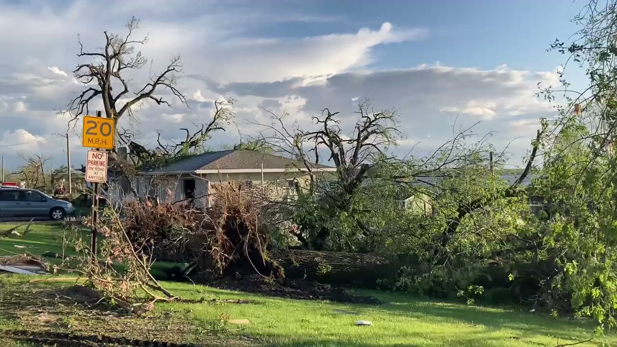 FIRST the mayor and fire chief in Forada escorted us into what is likely tornado damage.  No one was severely hurt, but the chief says as many as 75 homes are damaged or destroyed.  He thinks the tornado was half a mile wide