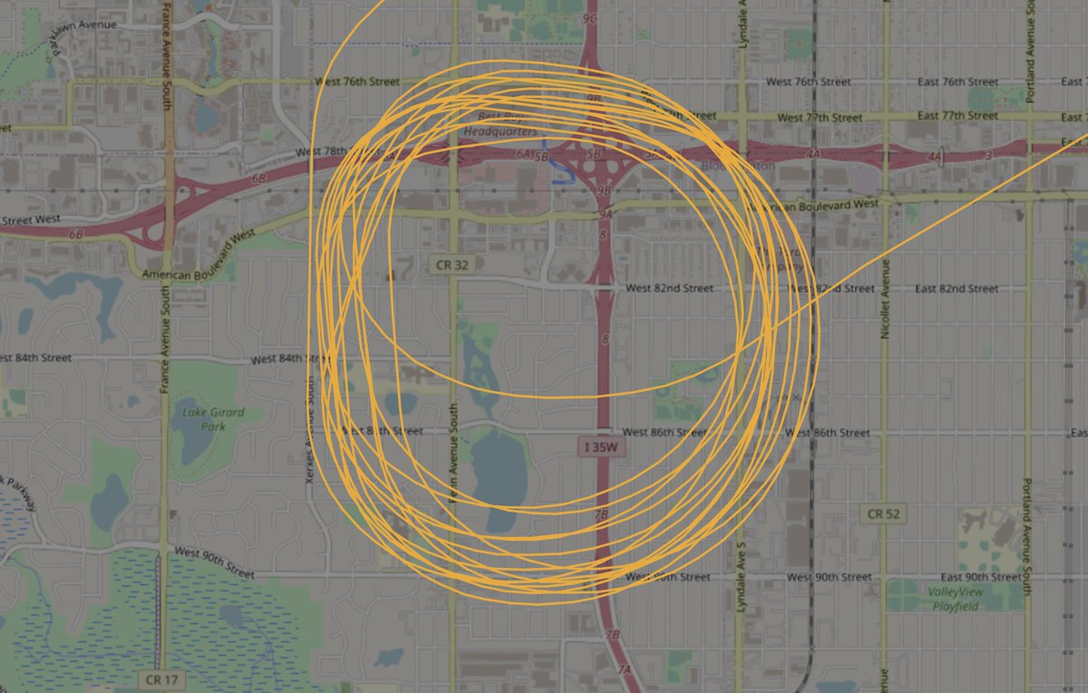 Bloomington had a male flee during a pat-down search in the area of W. 83rd St. & James Ave. S. shortly before 1 a.m. - State Patrol flight was requested and tracked the suspect to near Knox Ave. S. &amp; W. 82nd St. - K9 made contact and male was in custody by about 1:40 a.m