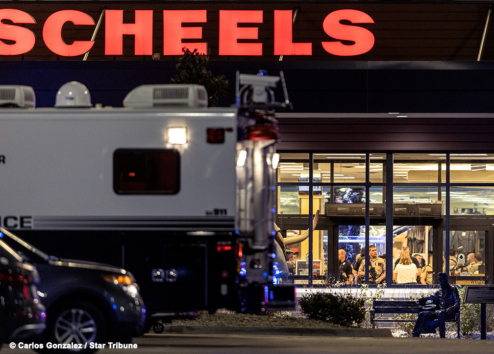 Shoppers were evacuated and Eden Prairie Center was placed on lockdown after a shooting there Monday evening