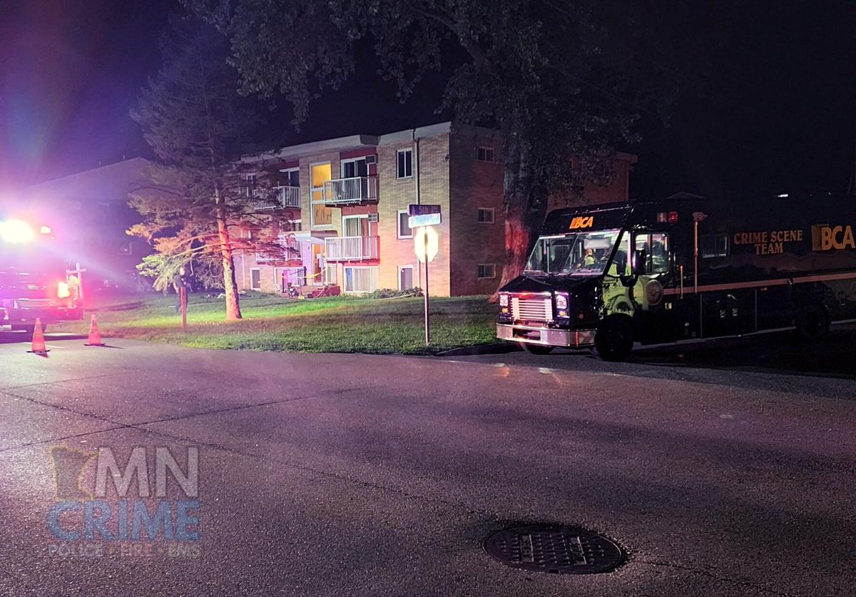 NORTH ST. PAUL: Officers are still on scene after an apartment fire at 2210 South Ave. E. that started before 7 p.m. tonight and has been confirmed to have involved at least one fatality. - A BCA crime scene team has responded and is also still at the apartment investigating