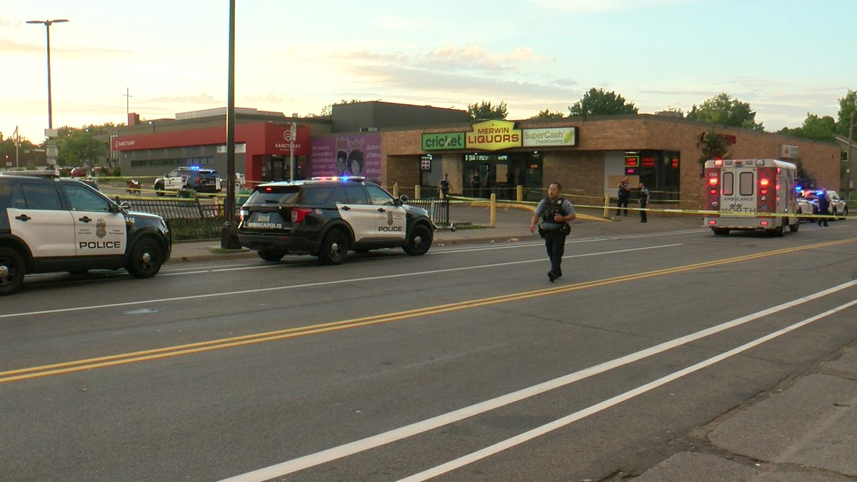 Police in Minneapolis say four people - two men and two women - have serious injuries after they were shot outside Merwin Liquors on the 700 block of W. Broadway.  Police believe the shooting stemmed from a fight inside the business. No one is in custody