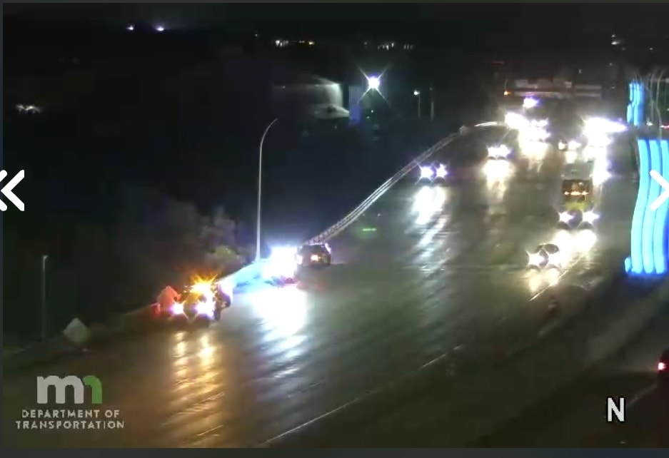 MINNEAPOLIS: An officer came across a stalled vehicle on southbound 35W near Washington Ave. - The registered owner showed a felony warrant for criminal sexual conduct. - The occupant of the vehicle was taken into custody and was said to be the person with the warrant