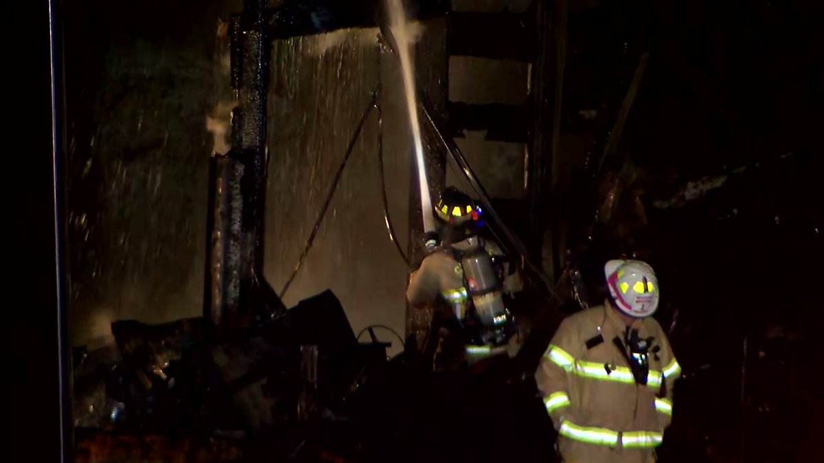 Fire crews remain at the scene of a large shed fire in Shakopee this evening.  Officials tell no one was injured and a nearby home was not impacted