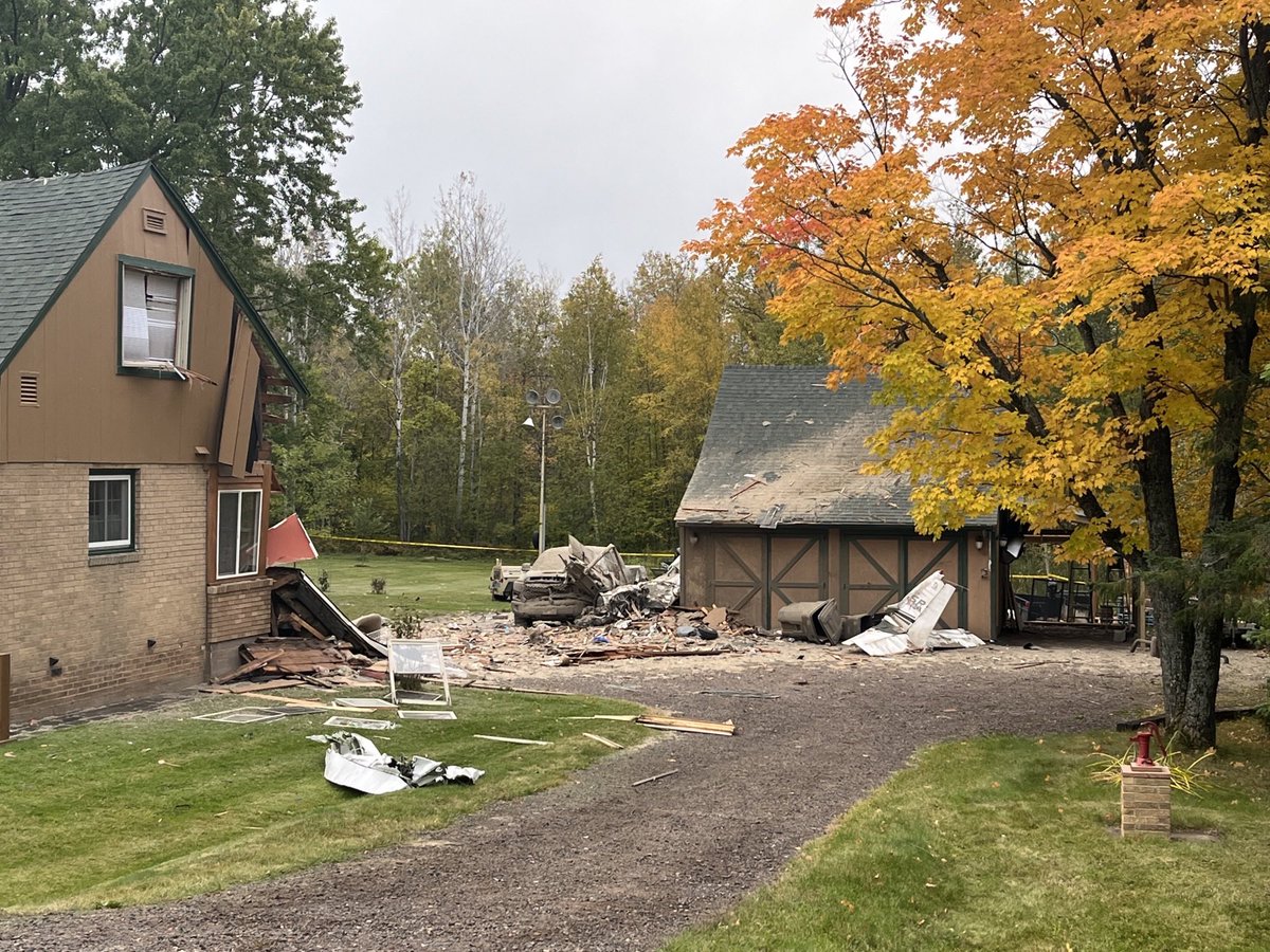 Here are some of the first photos from the plane crash in Hermantown. Police have now confirmed that 3 people have died in the crash. 2 males, and 1 female all from the Twin Cities area.  