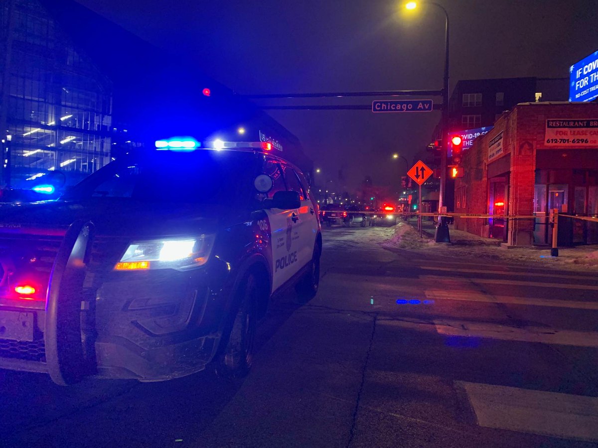 MINNEAPOLIS: Police dispatched to a shooting near Chicago Ave. & S. 6th St. just before 9 p.m. and found a victim who was down, shot multiple times behind the former Erik the Red bar, near U.S. Bank Stadium. - The victim has reportedly died at the scene and the suspect fled