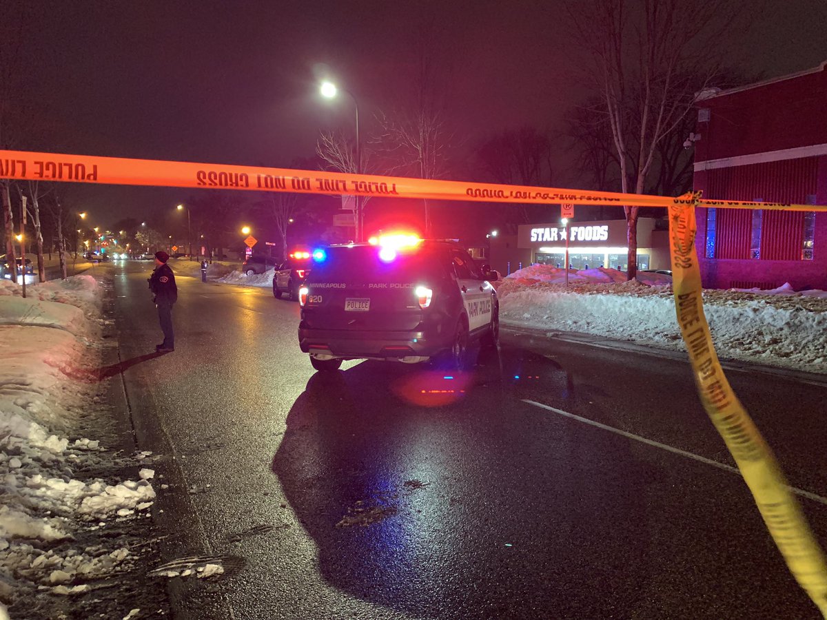 Triple shooting on Lowry Ave outside Star Foods convenience store left one dead and two others critically wounded tonight. Dozens of shell casings litter the parking lot