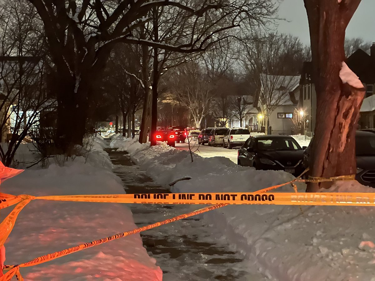 Fatal shooting scene at the intersection of 40th and Dupont Ave, where a teenage boy died from multiple gunshot wounds. Two other teenagers who were in a related car accident returned to the scene and are now with police according to Chief O'Hara