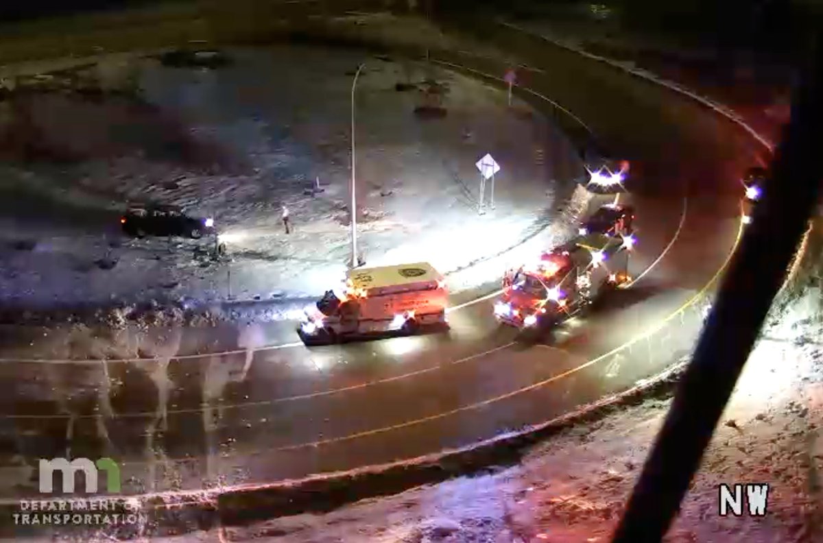 MINNEAPOLIS: Rollover crash near southbound Lyndale Ave. S. to westbound Hwy. 62, on the border with Richfield. - Appears everyone made it out of the vehicle before responders arrived and there were no serious injuries