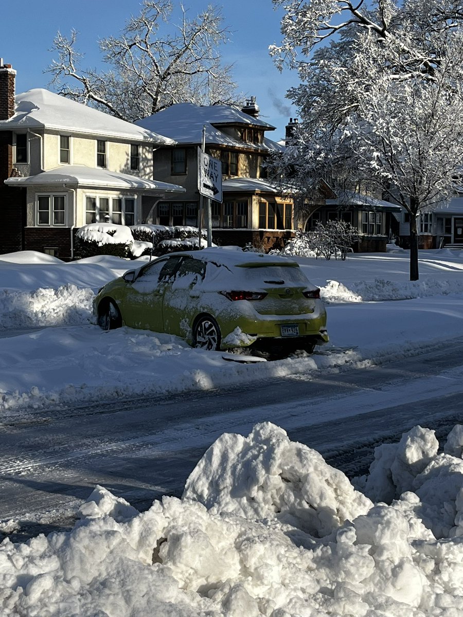 46th and Lyndale. It's bad. Cars are having an especially hard time with the wake from the plow