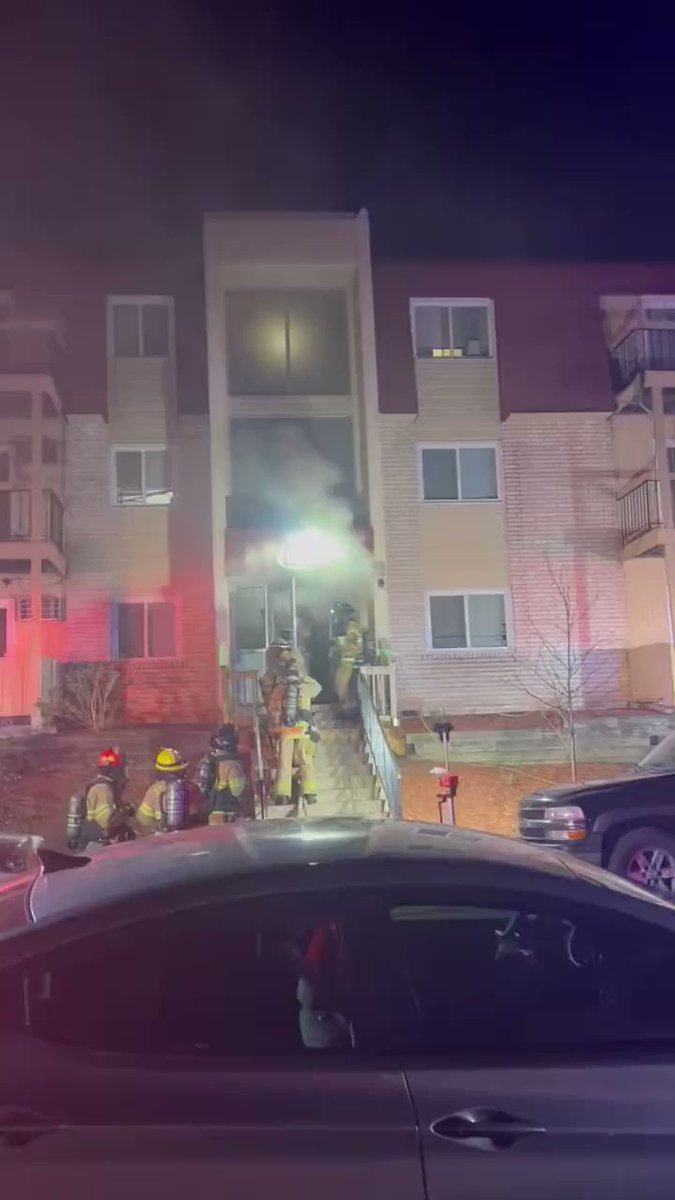SAINT PAUL: Firefighters on scene at the Lamplighter Apartments, 1551 Albemarle St., after multiple fires reported in the building around 10:15 p.m. - According to dispatch audio, a female at the apartment is believed to have started the fires and may have done it in the past