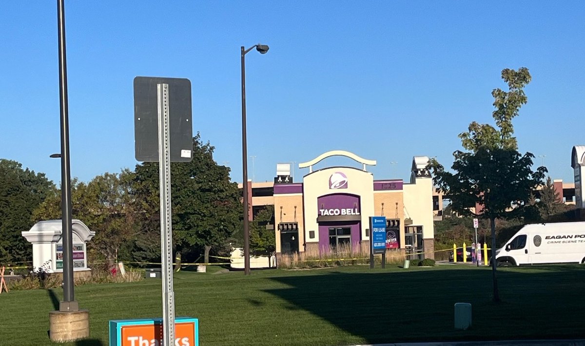 EAGAN: Just before 4 a.m., fire and EMS crews were dispatched near the Taco Bell at 1325 Town Centre Dr. for two people with injuries from a possible shooting. Firefighters were initially dispatched to the Leeann Chin on Cliff Rd.