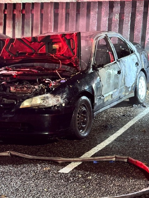 Submitted overnight from south Minneapolis: 32xx 14th Ave S - two unknown males in all black broke into a vehicle in the parking lot, used drugs in the vehicle, lit the vehicle on fire, and fled. One vehicle total loss and other vehicles with some fire damage