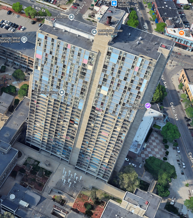 Multiple fire responders were dispatched to the McKnight Building in Cedar Riverside Minneapolis on a fire alarm. Turns out it was set off by a crack pipe on the 11th floor