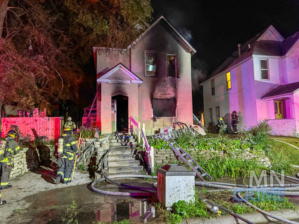 MINNEAPOLIS: 9xx 22nd Ave. NE. – Crews are on scene of a fatal house fire in a two-story duplex. Firefighters arrived around 11:30 p.m. Wednesday and reported flames showing from both the first and second floors, possibly spreading from the basement. 