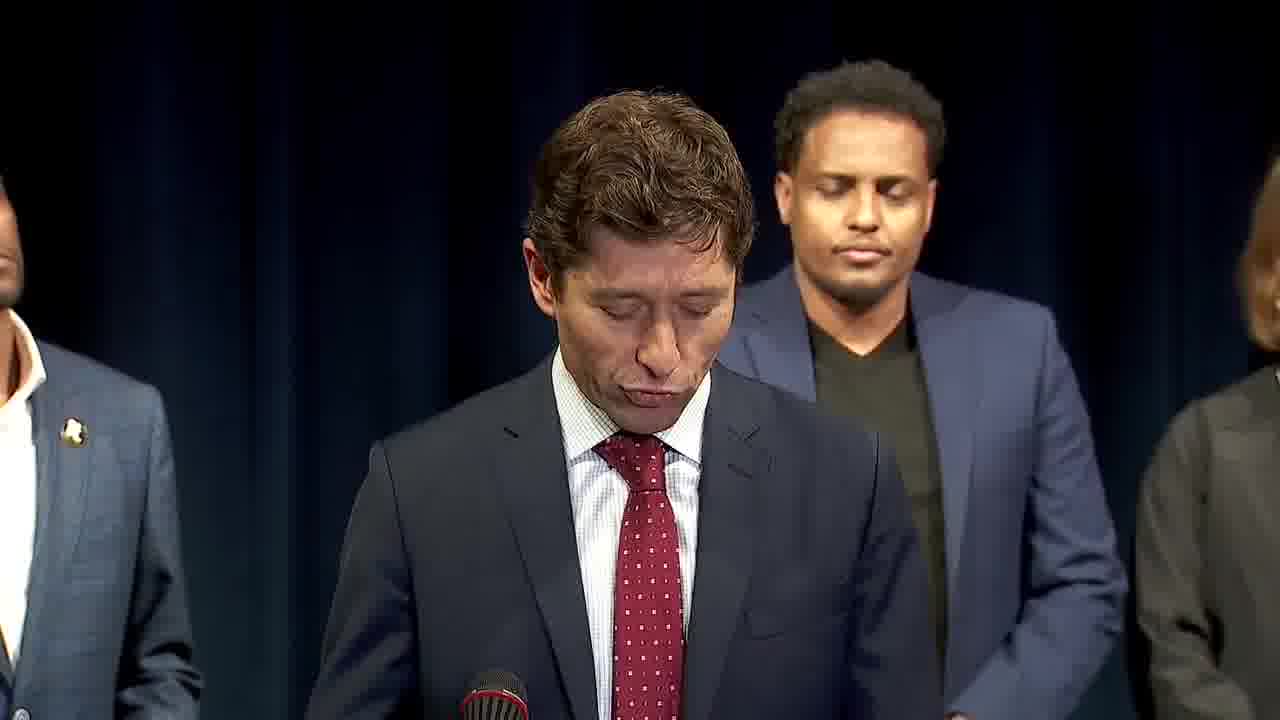 Minneapolis officials are responding to reports that as many as 100 federal agents will be deployed to the Twin Cities, with a specific focus on targeting the Somali community. Mayor Jacob Frey delivered a message in Somali on Tuesday, saying, “We love you, we stand with you, we aren’t backing down.”