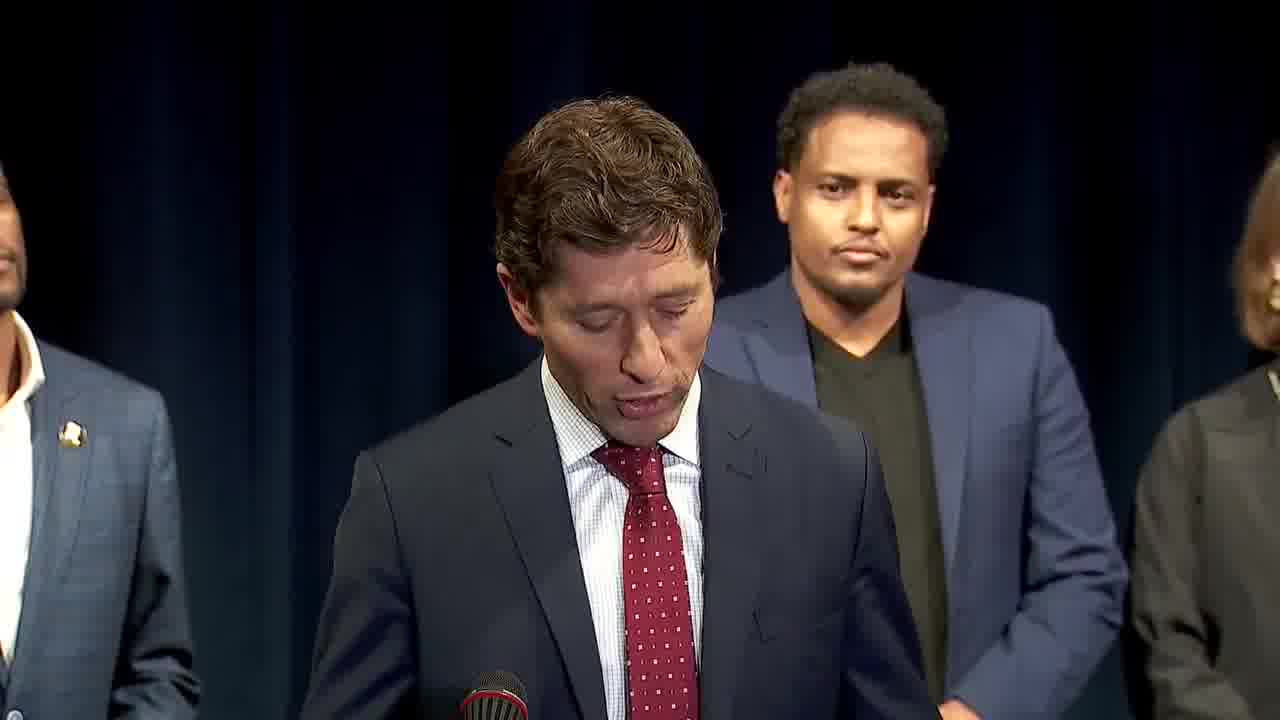 Minneapolis officials are responding to reports that as many as 100 federal agents will be deployed to the Twin Cities, with a specific focus on targeting the Somali community. Mayor Jacob Frey delivered a message in Somali on Tuesday, saying, “We love you, we stand with you, we aren’t backing down.”