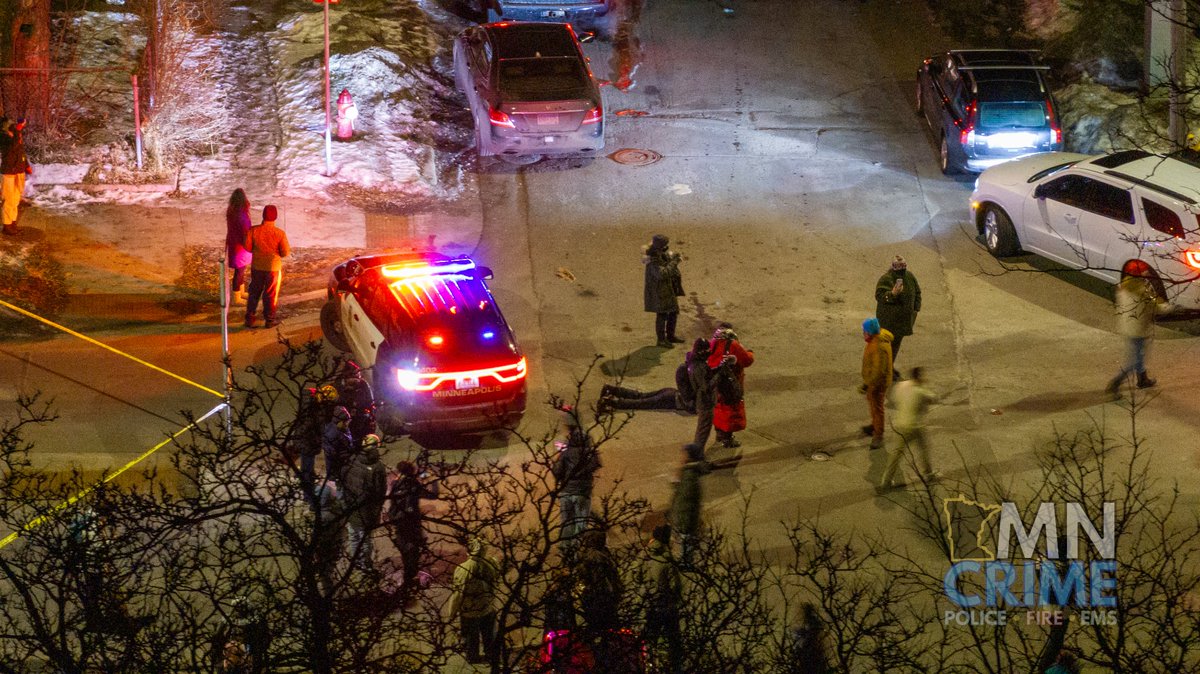 From the scene in north Minneapolis after a shooting reportedly involving ICE agents during an enforcement on the 600 block of 24th Ave. N. According to EMS radio dispatches, one male was shot in the thigh and was transported to the hospital