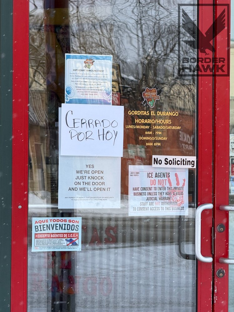 A growing number of Minnesota businesses are 'banning' federal law enforcementAny person or agency that causes fear or insecurity to our customers is not welcome here reads a notice on the front door of Gorditas El Durango Mexican restaurant in St. PaulUp Coffee in